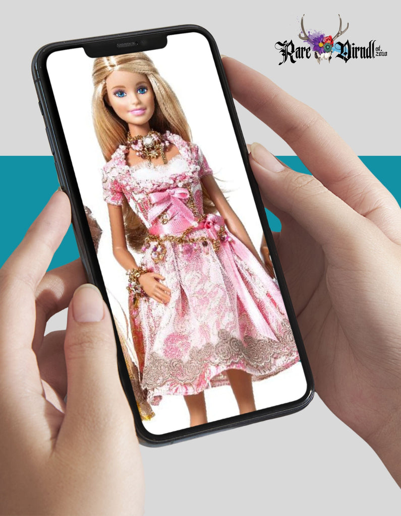 How She Wore It - Barbie - Elegant Modern Dirndl