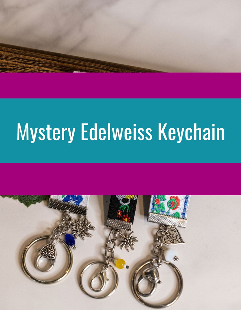 Mystery Edelweiss Keychain Accessories Kristen Hunger Creative Designs 
