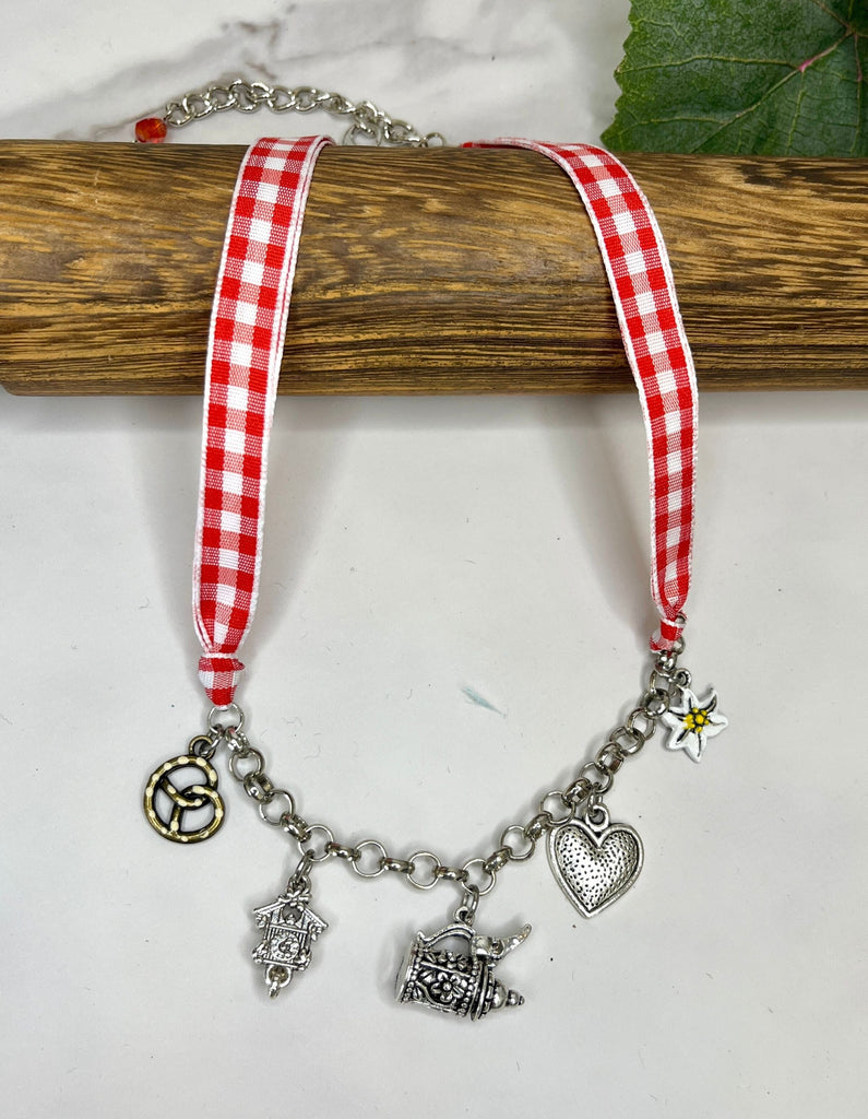 Oktoberfest Charm Necklace Jewelry Kristen Hunger Creative Designs Red 