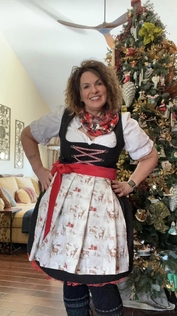 Holiday Apron - MADE TO ORDER Apron Rare Dirndl