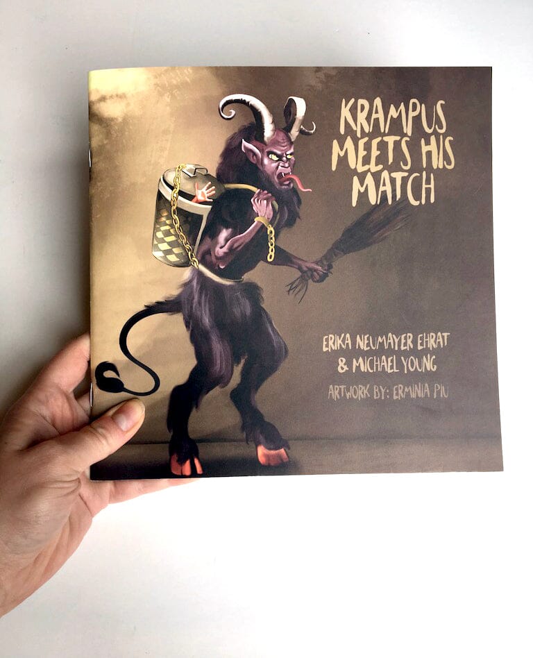 "Krampus Meets His Match" - the Krampus Book - Rare Dirndl