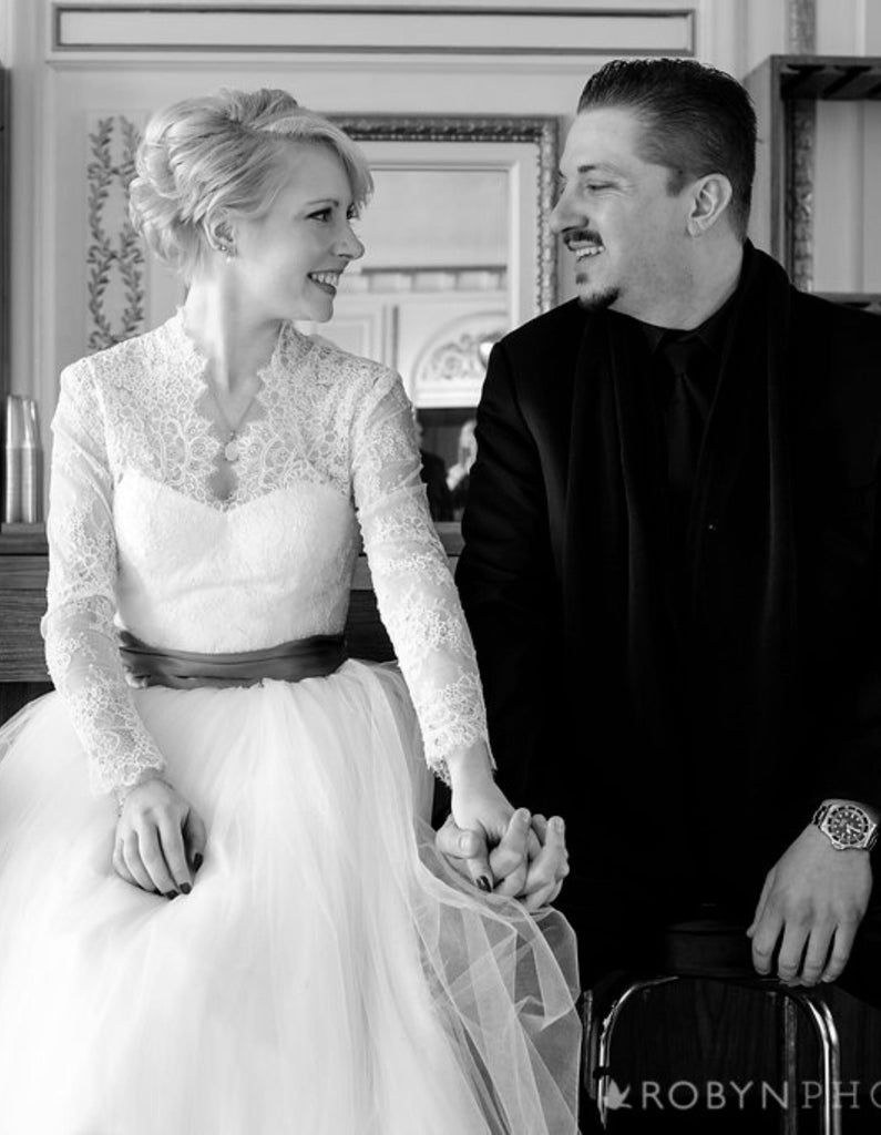 Owner & Designer of Rare Dirndl, Erika's Chicago Winter Wedding