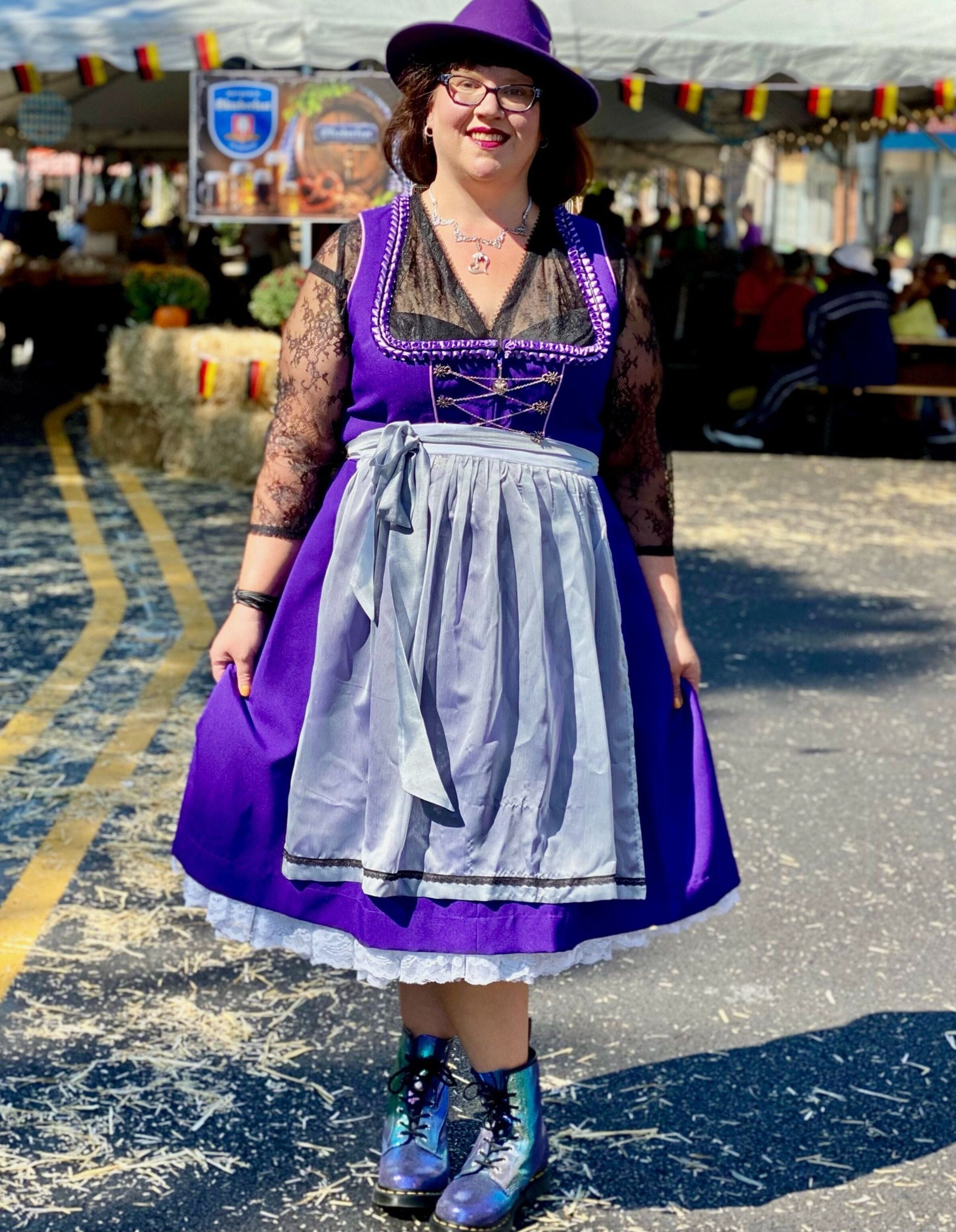 german festival dress Multicolor Tribal Print Satin Kaftan For Women Plus Size 1X-3X main image 0
