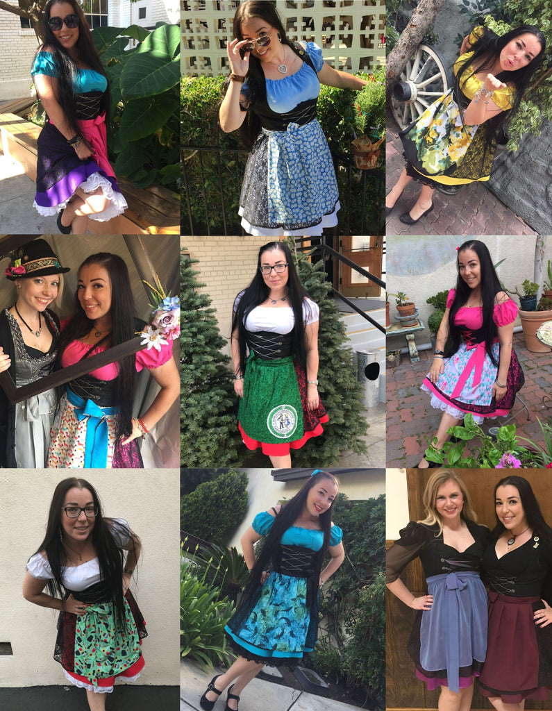 She wore the same dirndl all year long!