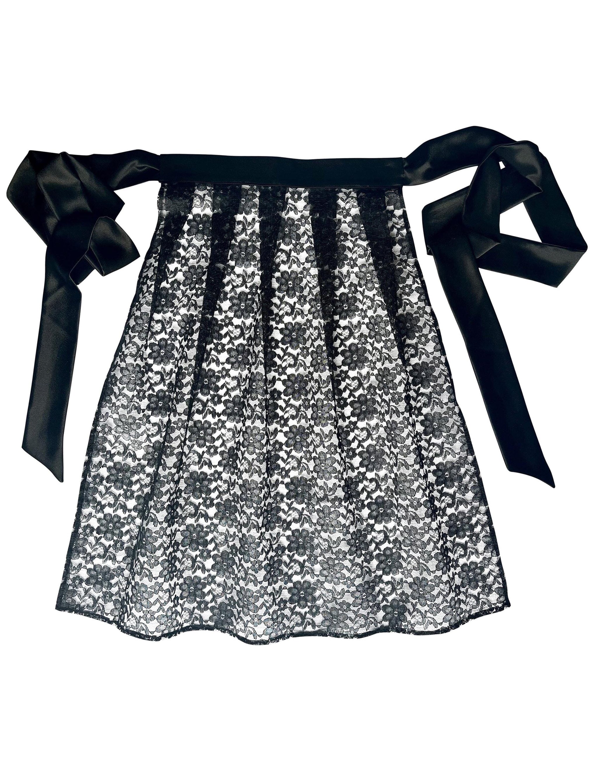 chinese dress ladies Embroidered Rosette Apron - Lace Dirndl Apron