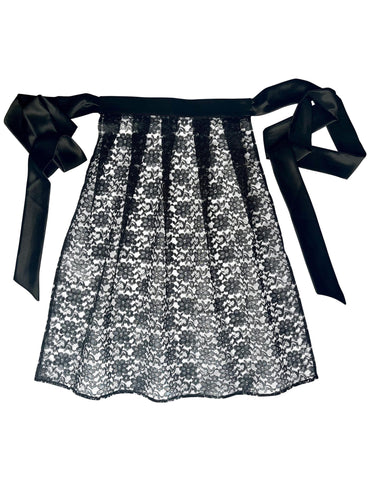 Black Lace Apron: MADE-TO-ORDER