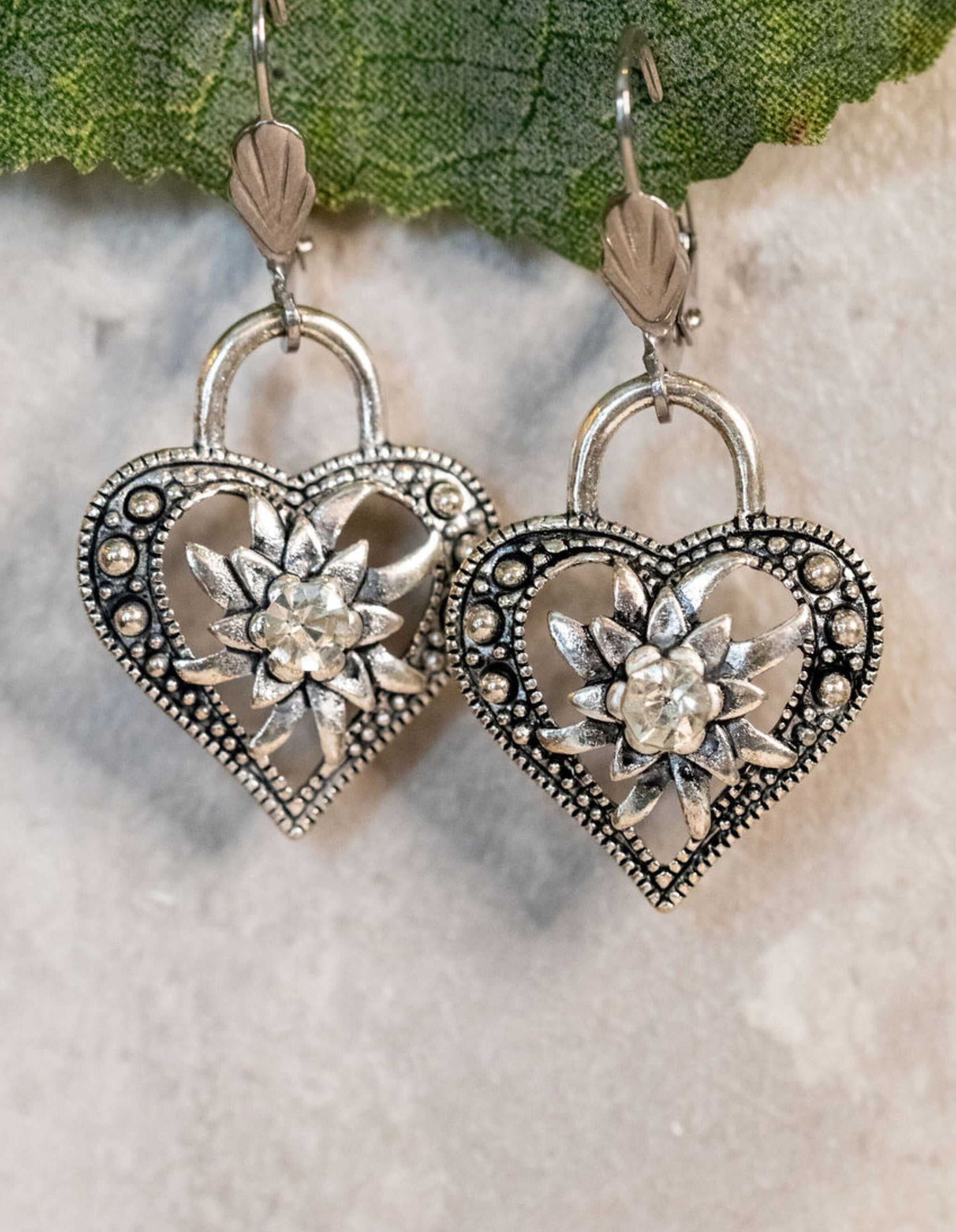 OHREN 6 Pcs Noir Set Bijoux Traditionnels Femme Edelweiss