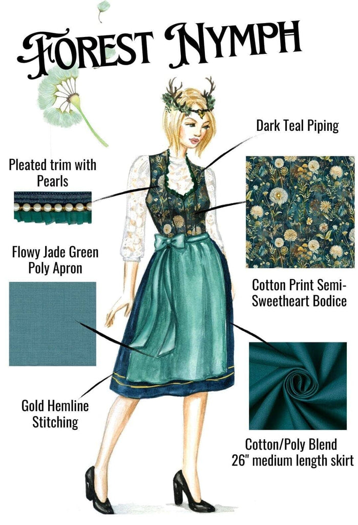Forest Nymph Dirndl: PRE-SALE Dirndl Rare Dirndl 