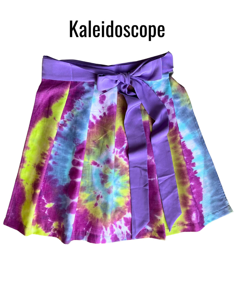 One-of-a-Kind Tie-dye Apron Apron Rare Dirndl Kaleidoscope - size L/XL 