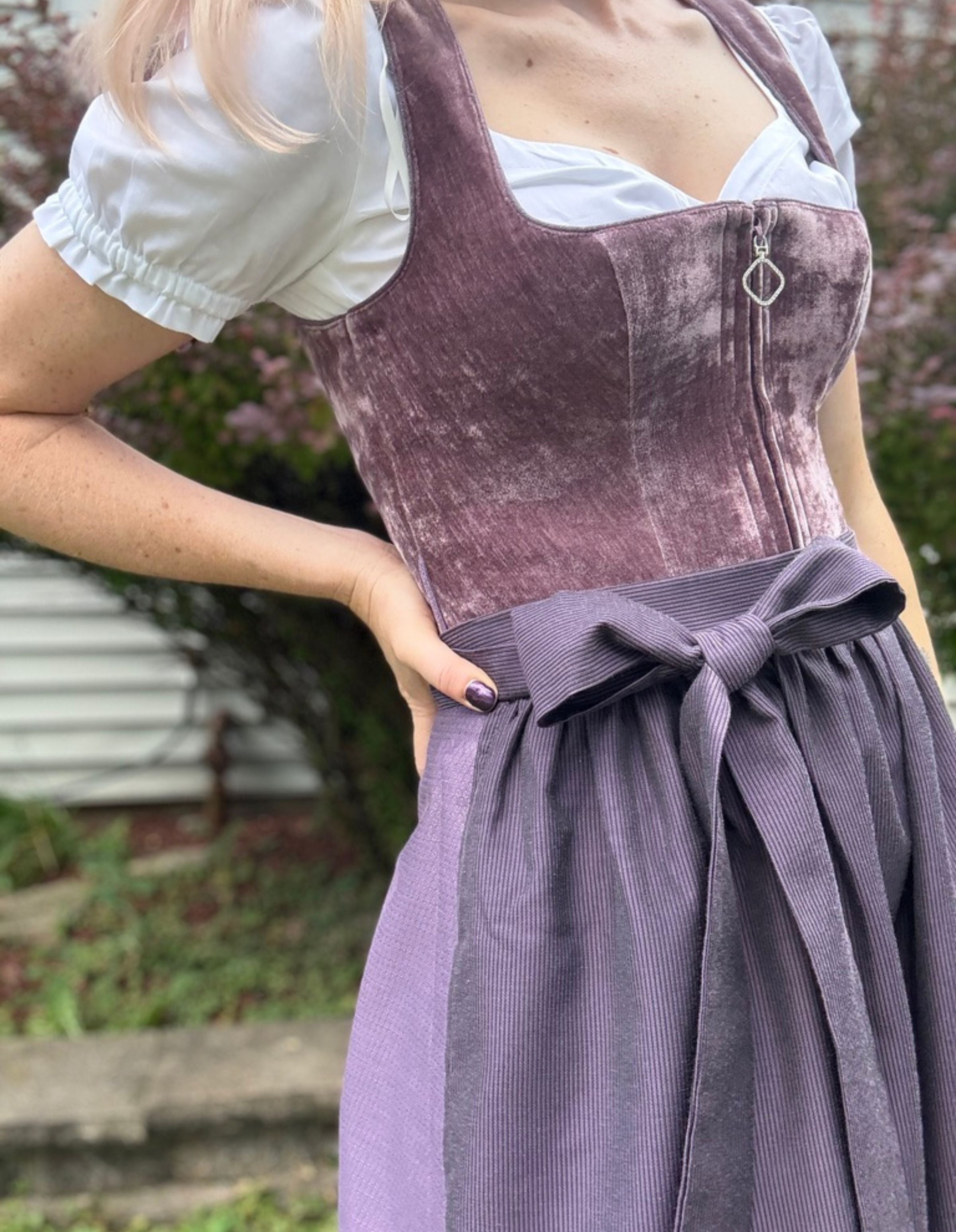 purple dirndl dress Berwin Maxi Dirndl - Traditional & Modern