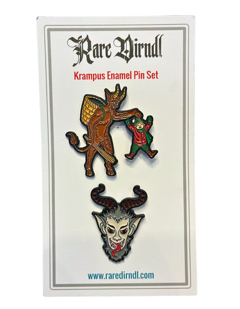 Krampus Enamel Pin Set Krampus Rare Dirndl 