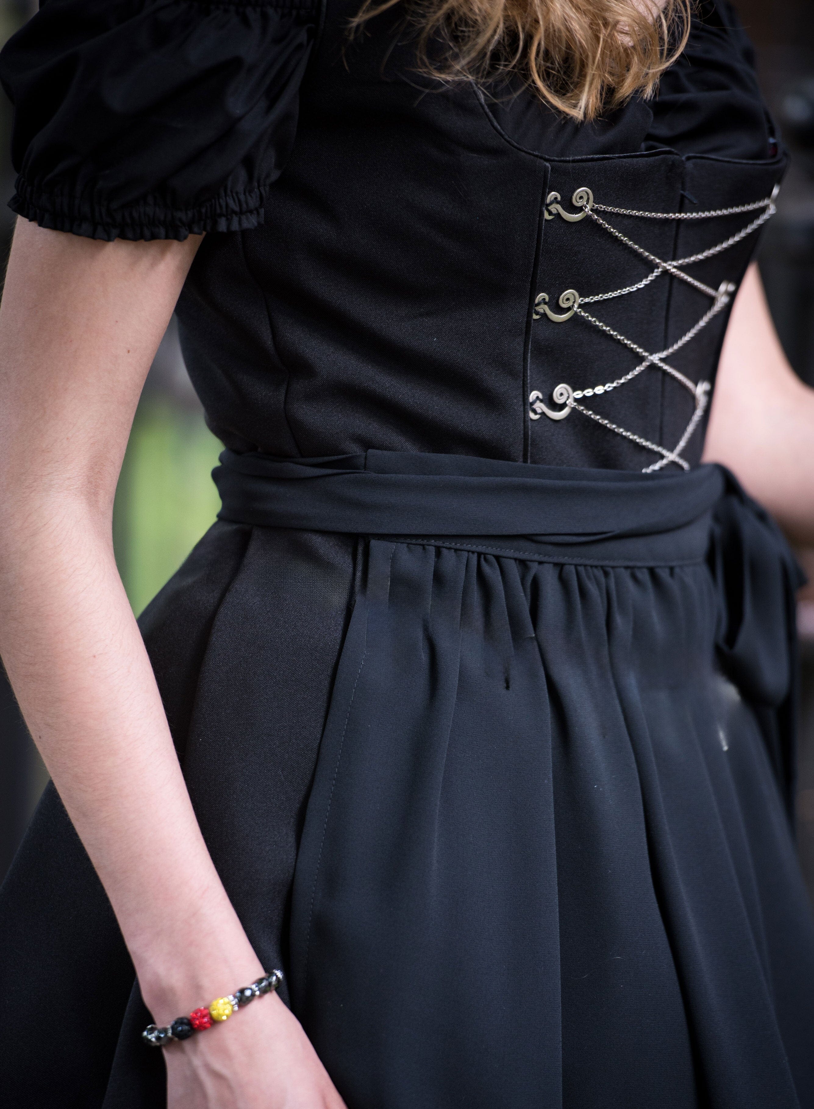 The Little Black Dirndl - Black Mini Dirndl Dress for Oktoberfest Rare Dirndl The Little Black Dirndl - Black Mini Dirndl Dress for Oktoberfest Rare Dirndl