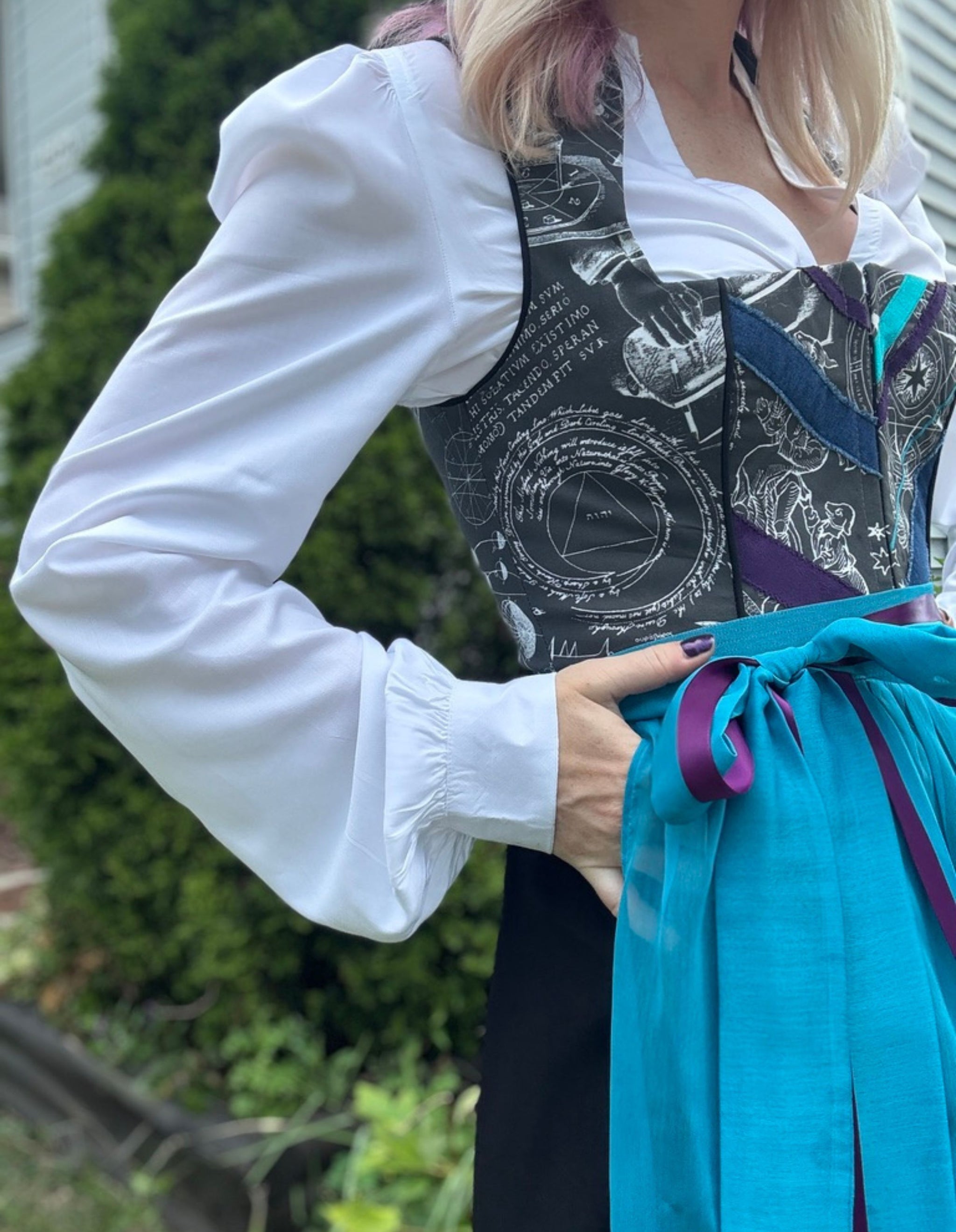 Winter Dirndl Blouse - Long Sleeve Dirndl Blouse - womens dirndl  Rare  Dirndl