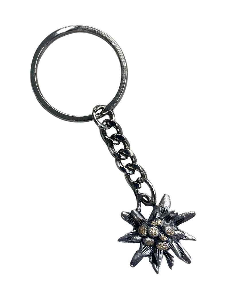 Metal Edelweiss Keychain Accessories Rare Dirndl 