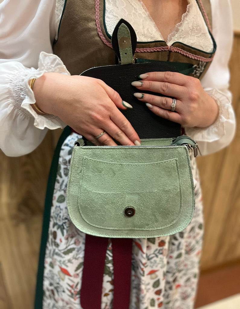 Suede Cross-Body Dirndl Purse Accessories Luise Steiner 