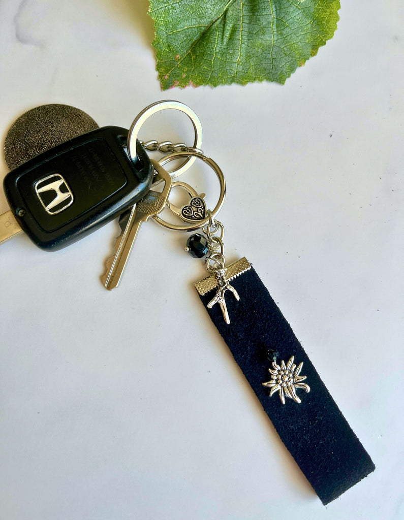 Suede Bavarian Keychain Accessories Kristen Hunger Creative Designs 