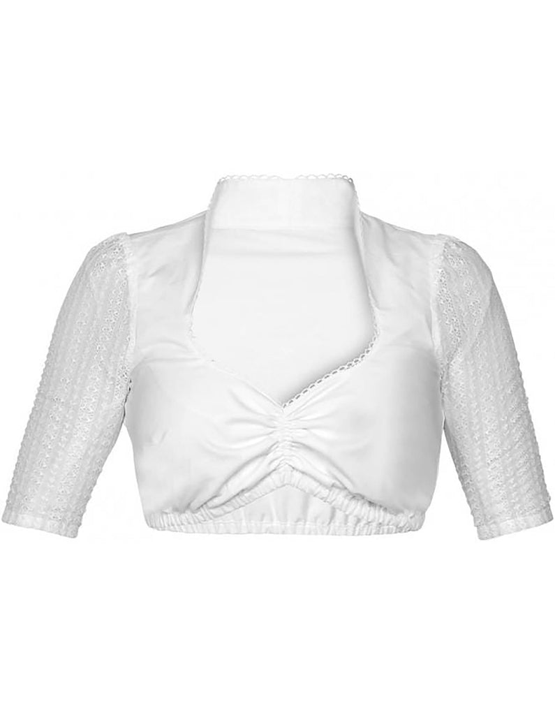 Sweetheart Blouse with 3/4 Sleeves Blouses Marjo Trachten 