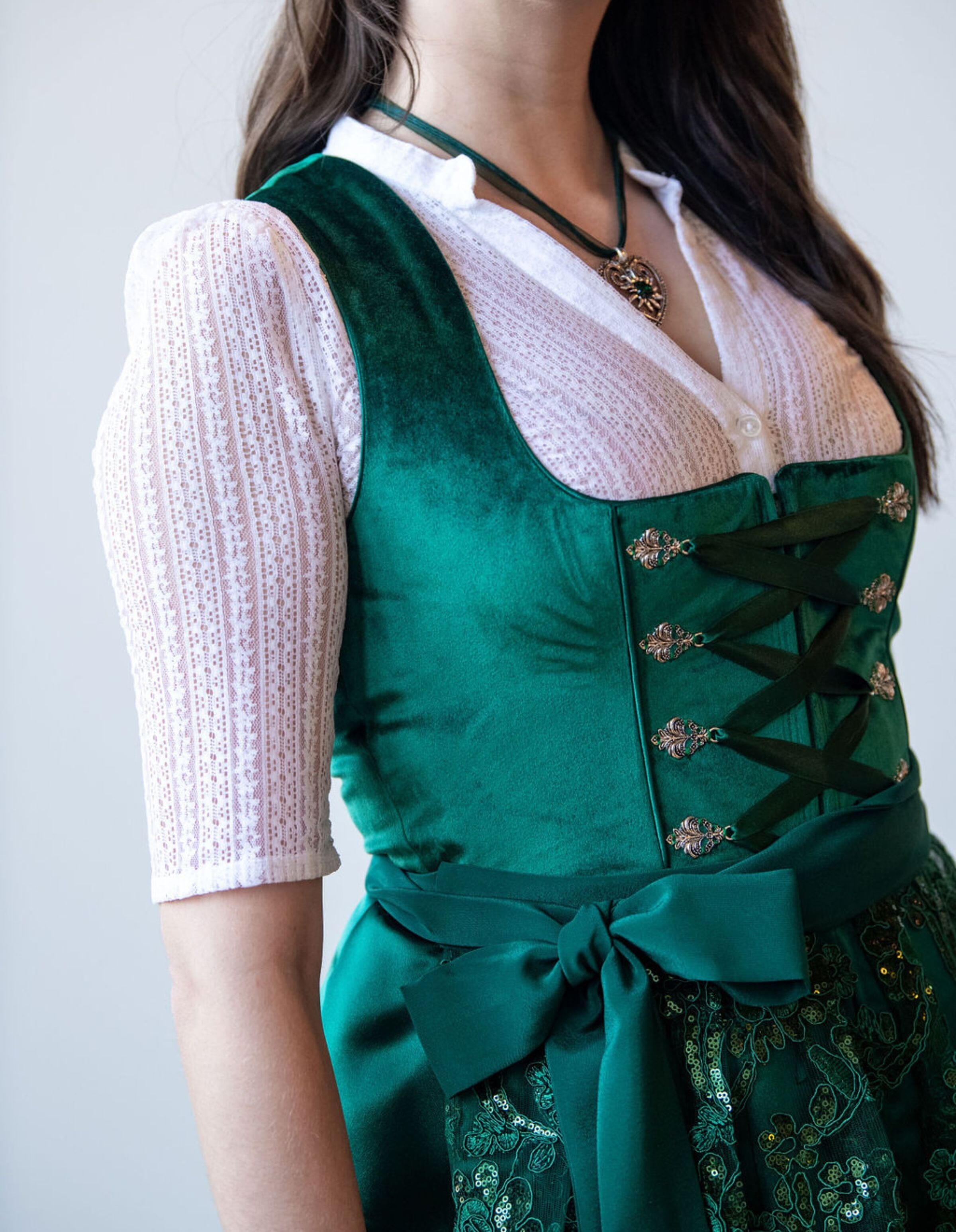Winter Dirndl - Plus Size Dirndl - Green for Oktoberfest Rare Dirndl Winter Dirndl - Plus Size Dirndl - Green for Oktoberfest Rare Dirndl