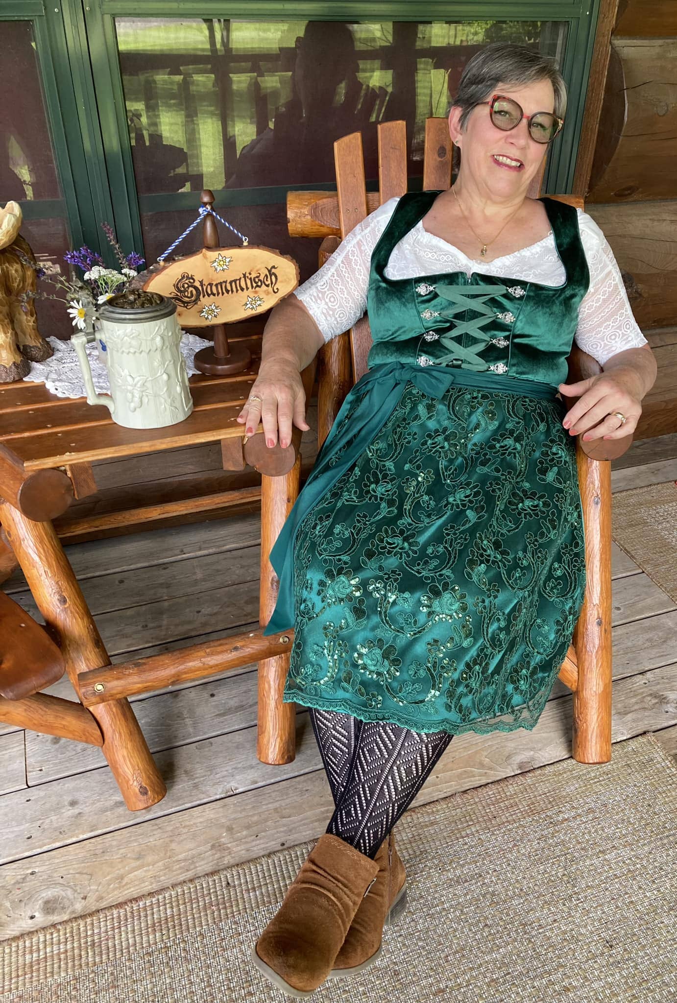 Winter Dirndl - Plus Size Dirndl - Green for Oktoberfest Rare Dirndl Winter Dirndl - Plus Size Dirndl - Green for Oktoberfest Rare Dirndl