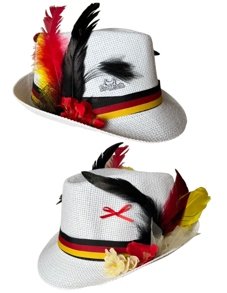 Bavarian Style Hat - Germany Colors Accessories Rare Dirndl 