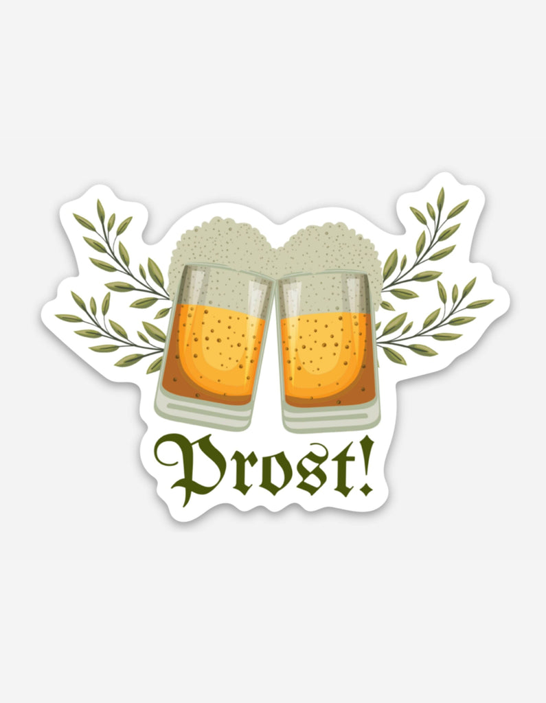 Beer Steins & “Prost” Sticker Decorative Stickers Rare Dirndl 