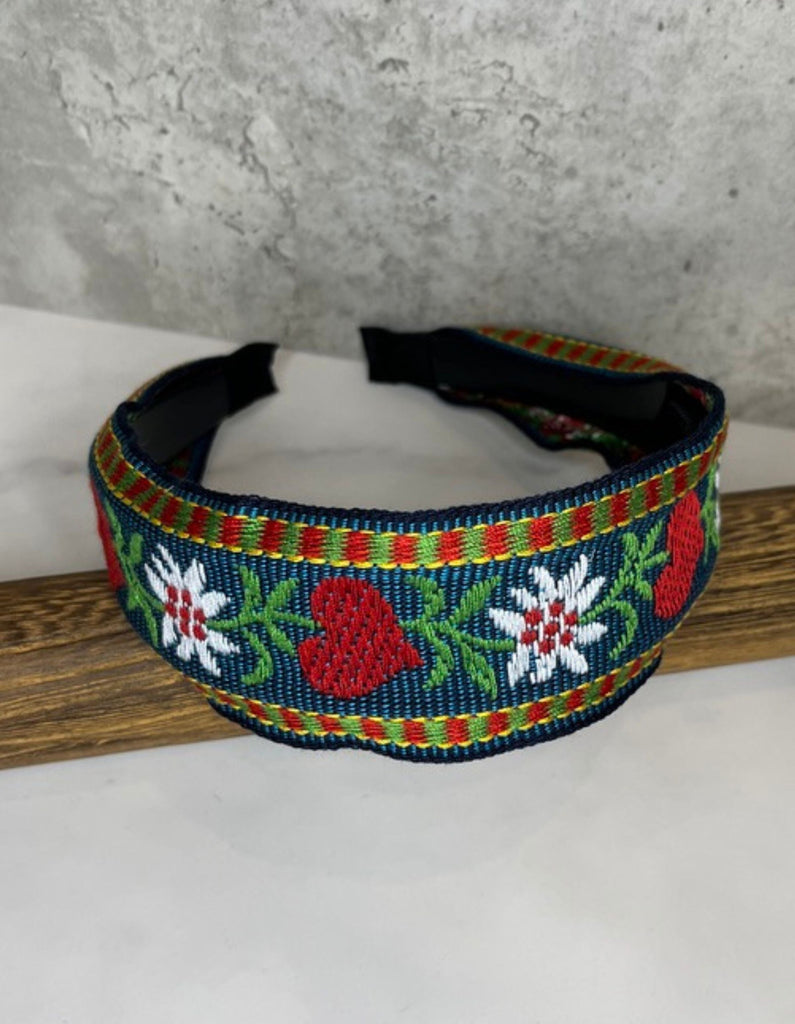 Embroidered Edelweiss Headband Accessories Rare Dirndl 
