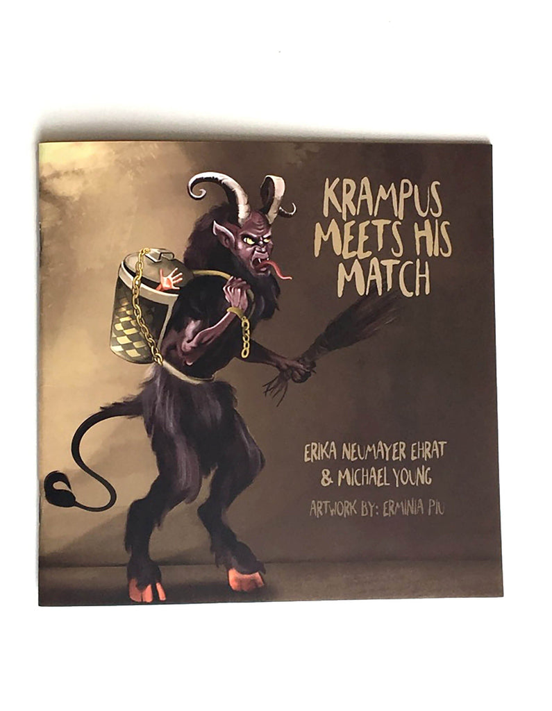 "Krampus Meets His Match" - the Krampus Book Krampus Rare Dirndl 