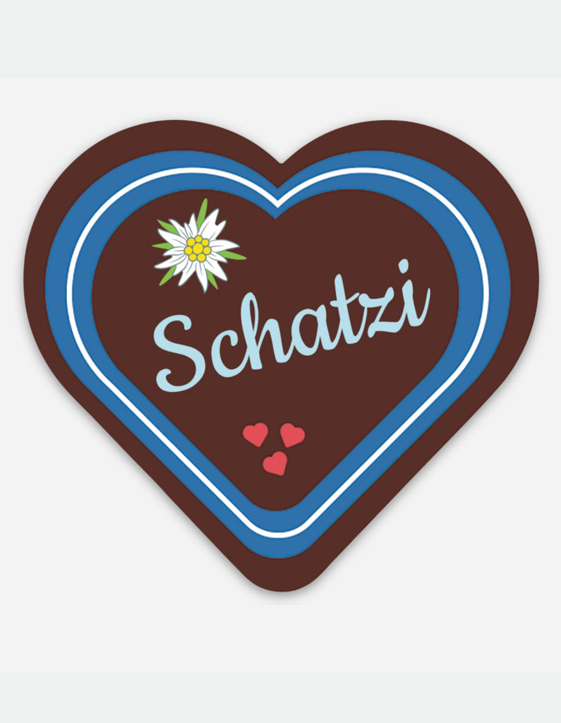 Schatzi Lebkuchenherz Sticker Decorative Stickers Rare Dirndl 