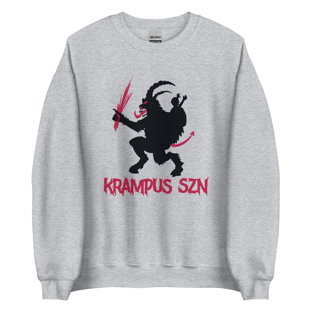 Krampus Szn Sweatshirt | Grey Krampus Rare Dirndl S 