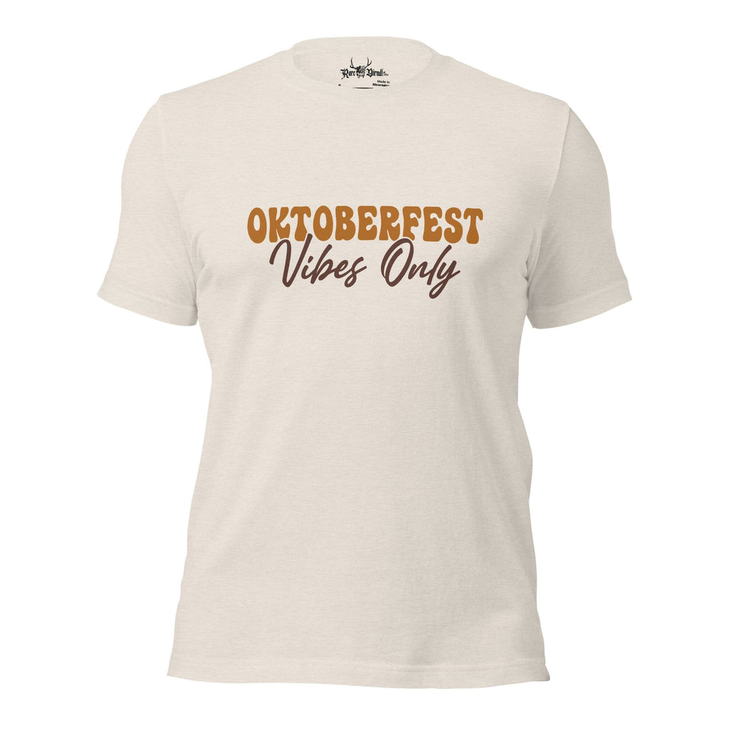 Oktoberfest Vibes Only Unisex t-shirt Rare Dirndl Heather Dust S 