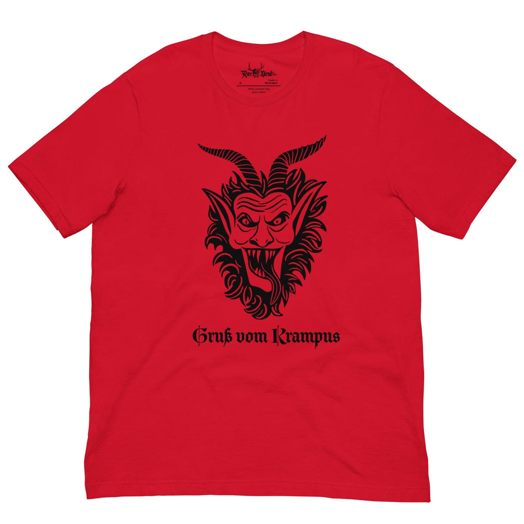 Gruß vom Krampus' Short-Sleeve Unisex T-Shirt | Red Krampus Rare Dirndl Red S 