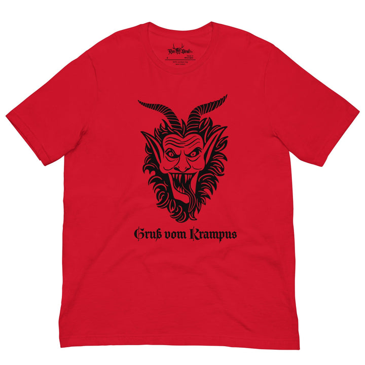 Gruß vom Krampus' Short-Sleeve Unisex T-Shirt | Red (also comes in Green and Wihite)