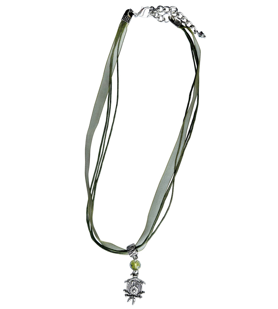 Cuckoo Clock Necklace Jewelry Kristen Hunger Creative Designs Green