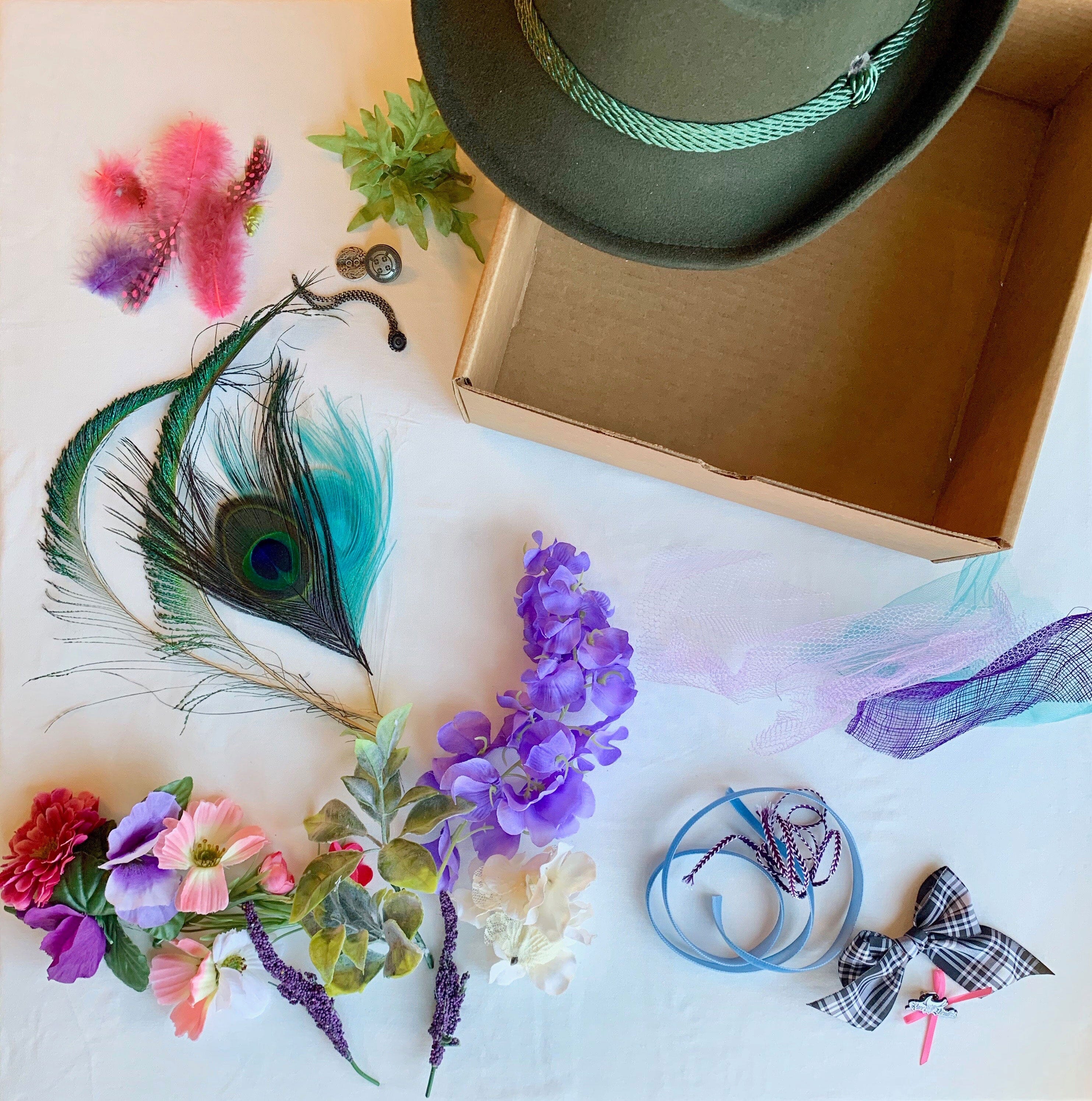 DIY Mystery Hat Box Bavarian inspired hat german fest chicago