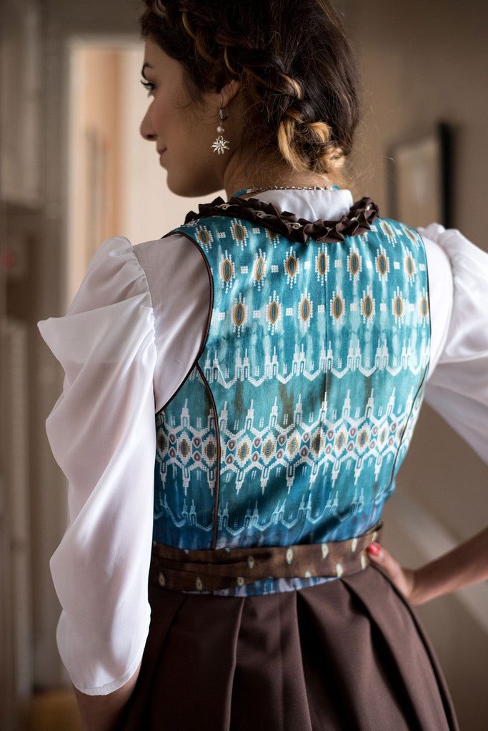 Sweetheart Blouse with Draped Sleeves - Rare Dirndl